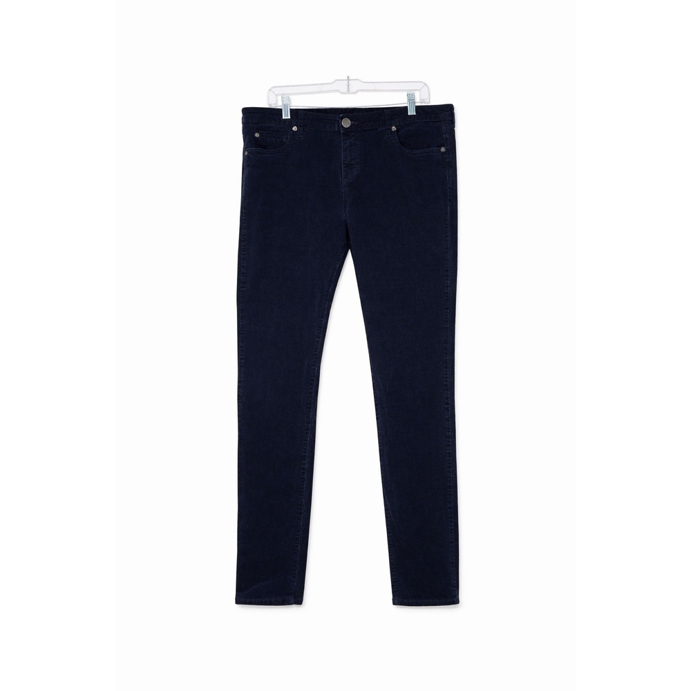 KUT From The Kloth Corduroy Pants Womens 16 Blue Stretch Straight Leg